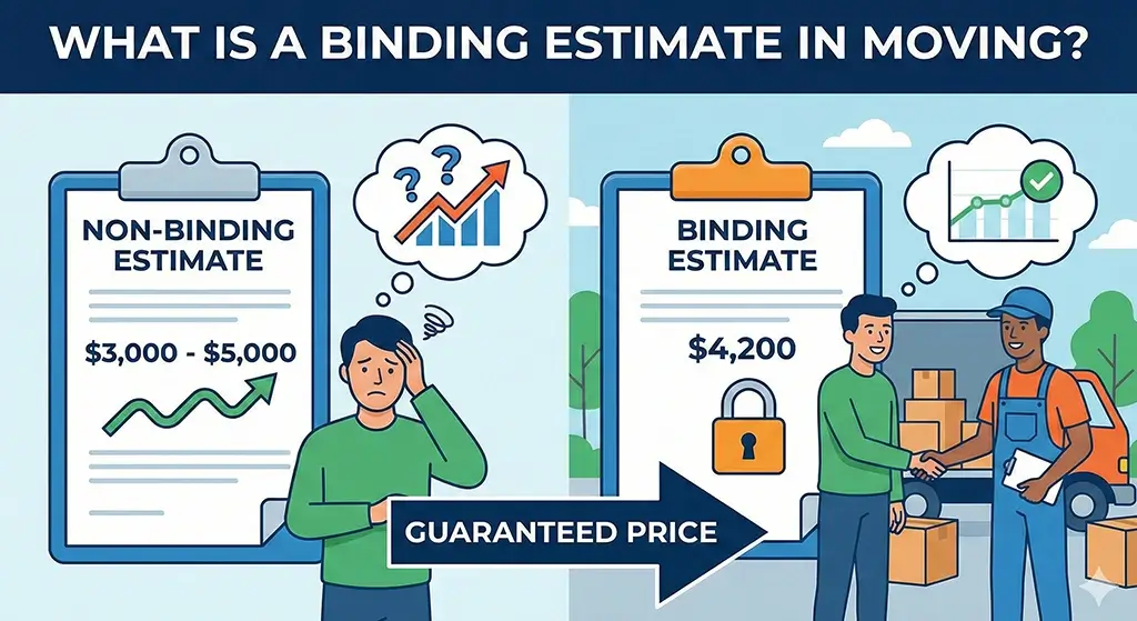 what is a binding estimate in moving contract